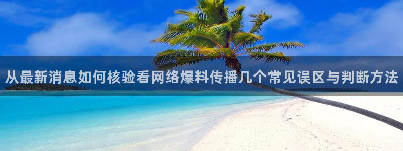 51吃瓜网站:从最新消息如何核验看网络爆料传播几个常见误区与判断方法
