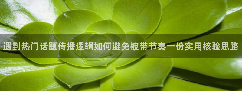 51吃瓜最新网址:遇到热门话题传播逻辑如何避免被带节奏一份实用核验思路