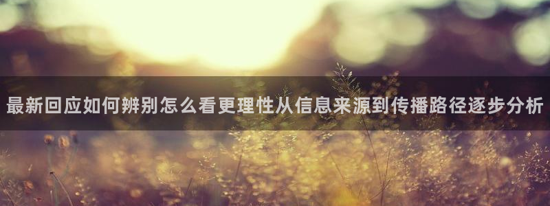 吃瓜爆料热点:最新回应如何辨别怎么看更理性从信息来源到传播路径逐步分析